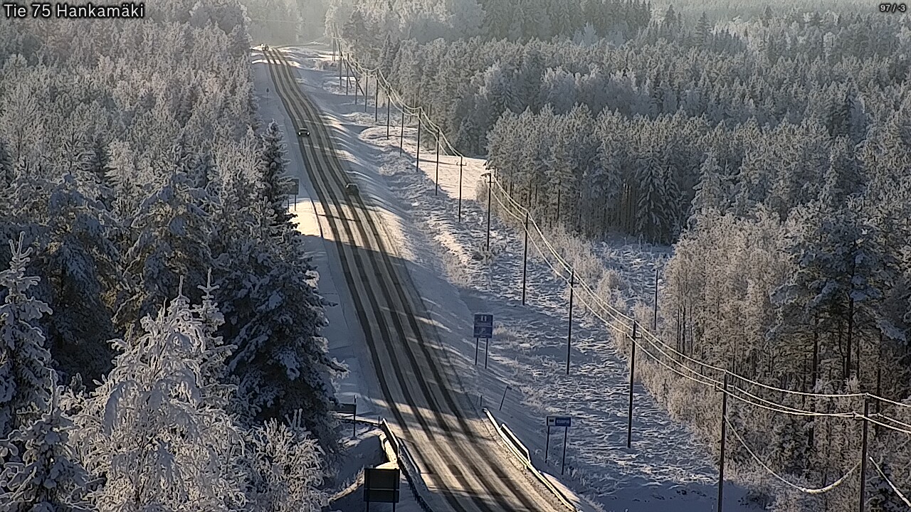 Weather Camera Image Väg 75 Rautavaara, Hankamäki, Rautavaara, Pohjois-Savo