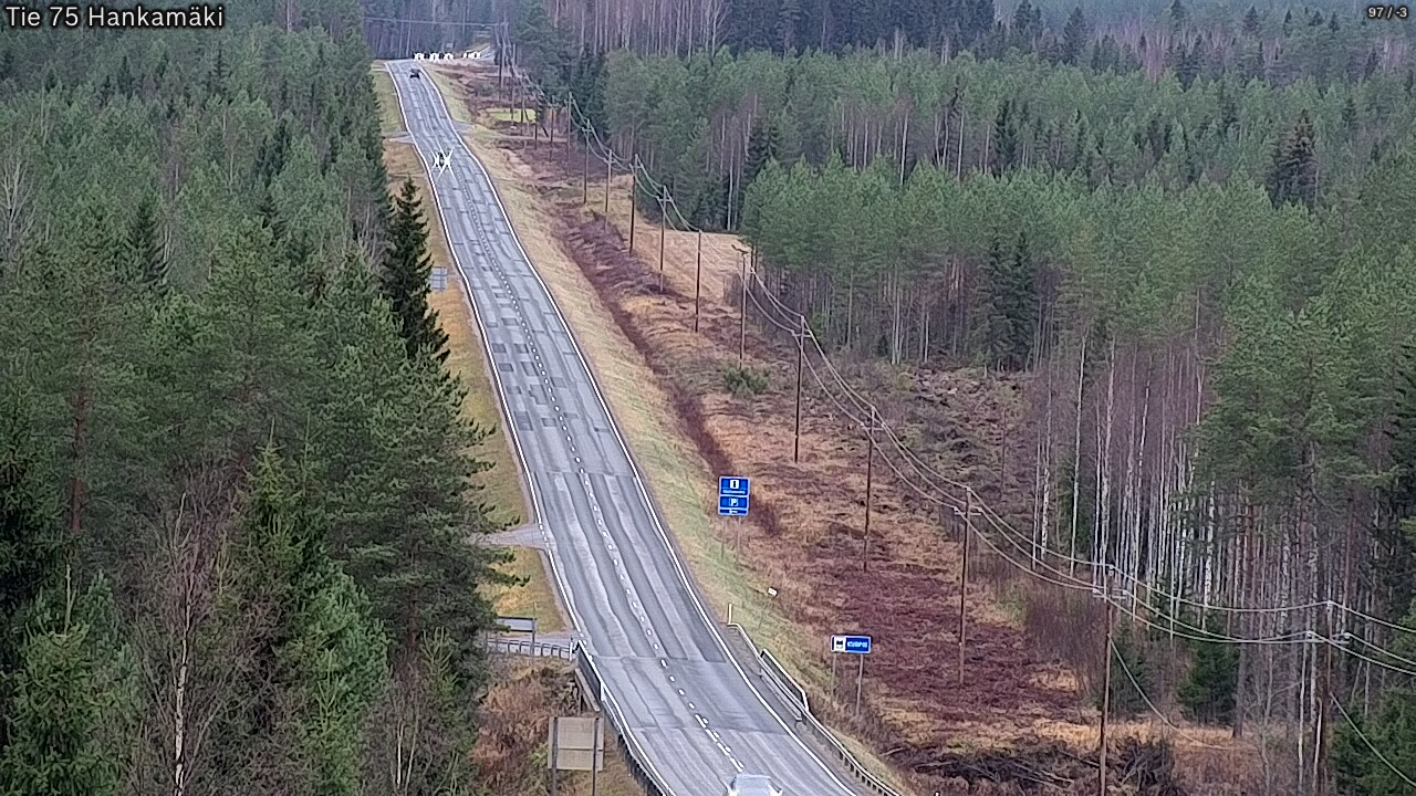Weather Camera Image Väg 75 Rautavaara, Hankamäki, Rautavaara, Pohjois-Savo