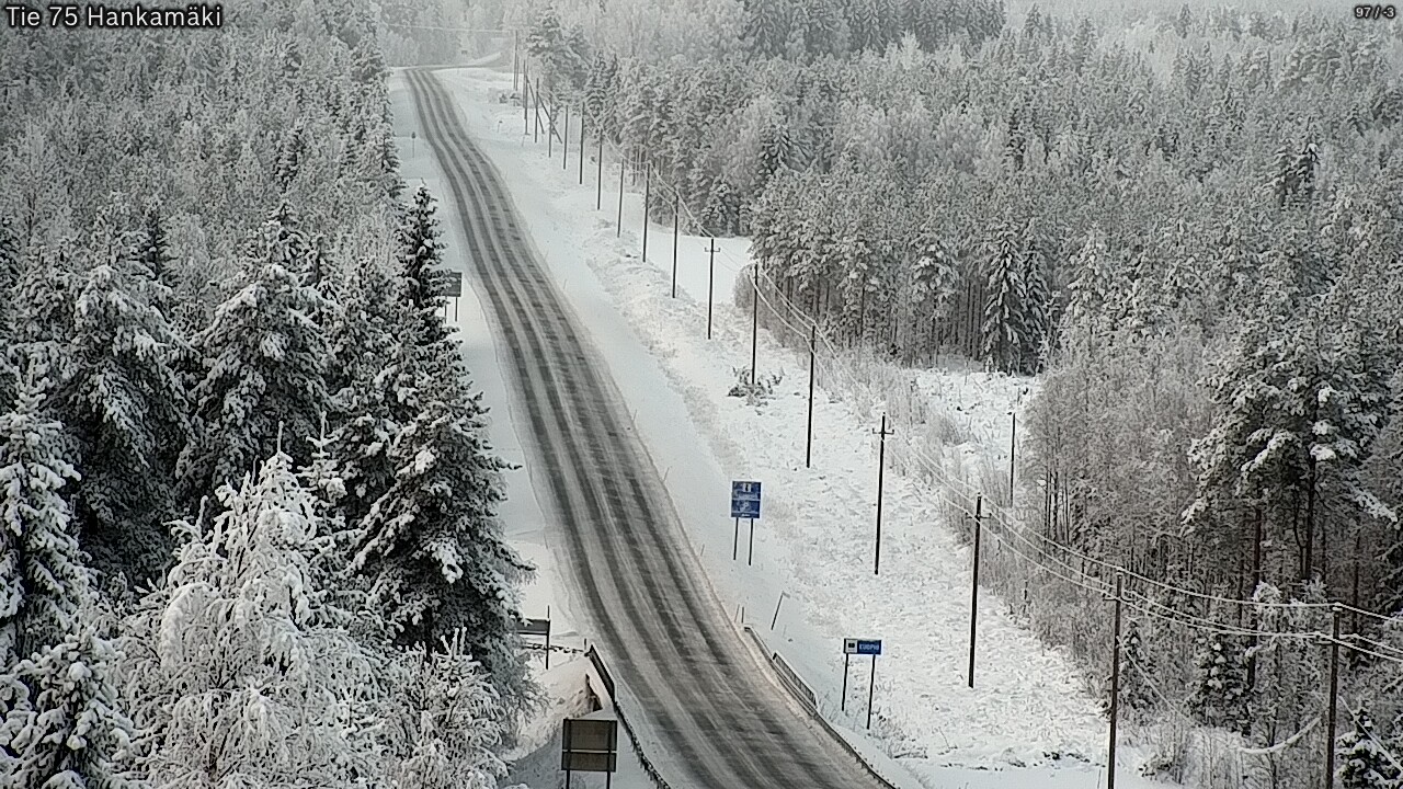 Weather Camera Image Väg 75 Rautavaara, Hankamäki, Rautavaara, Pohjois-Savo