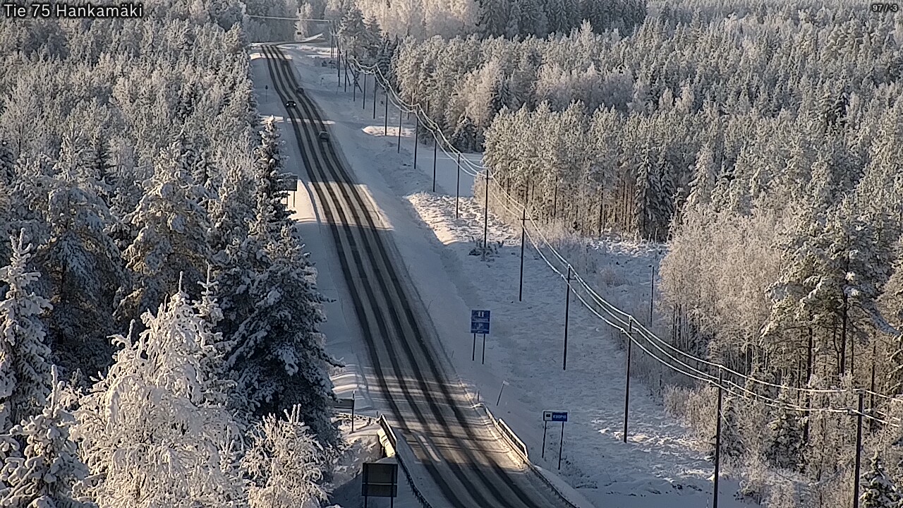 Weather Camera Image Väg 75 Rautavaara, Hankamäki, Rautavaara, Pohjois-Savo