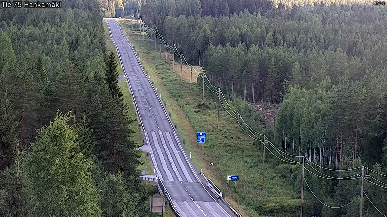 Kelikamerat Kuva Tie 75 Rautavaara, Hankamäki, Rautavaara, Pohjois-Savo