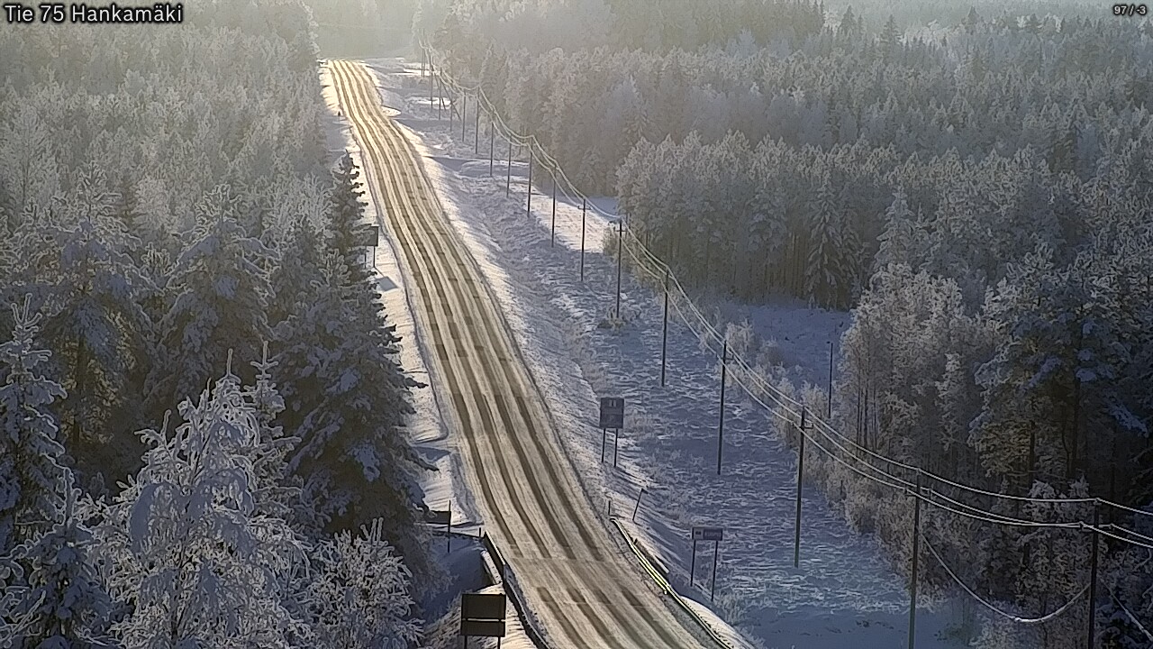 Weather Camera Image Väg 75 Rautavaara, Hankamäki, Rautavaara, Pohjois-Savo