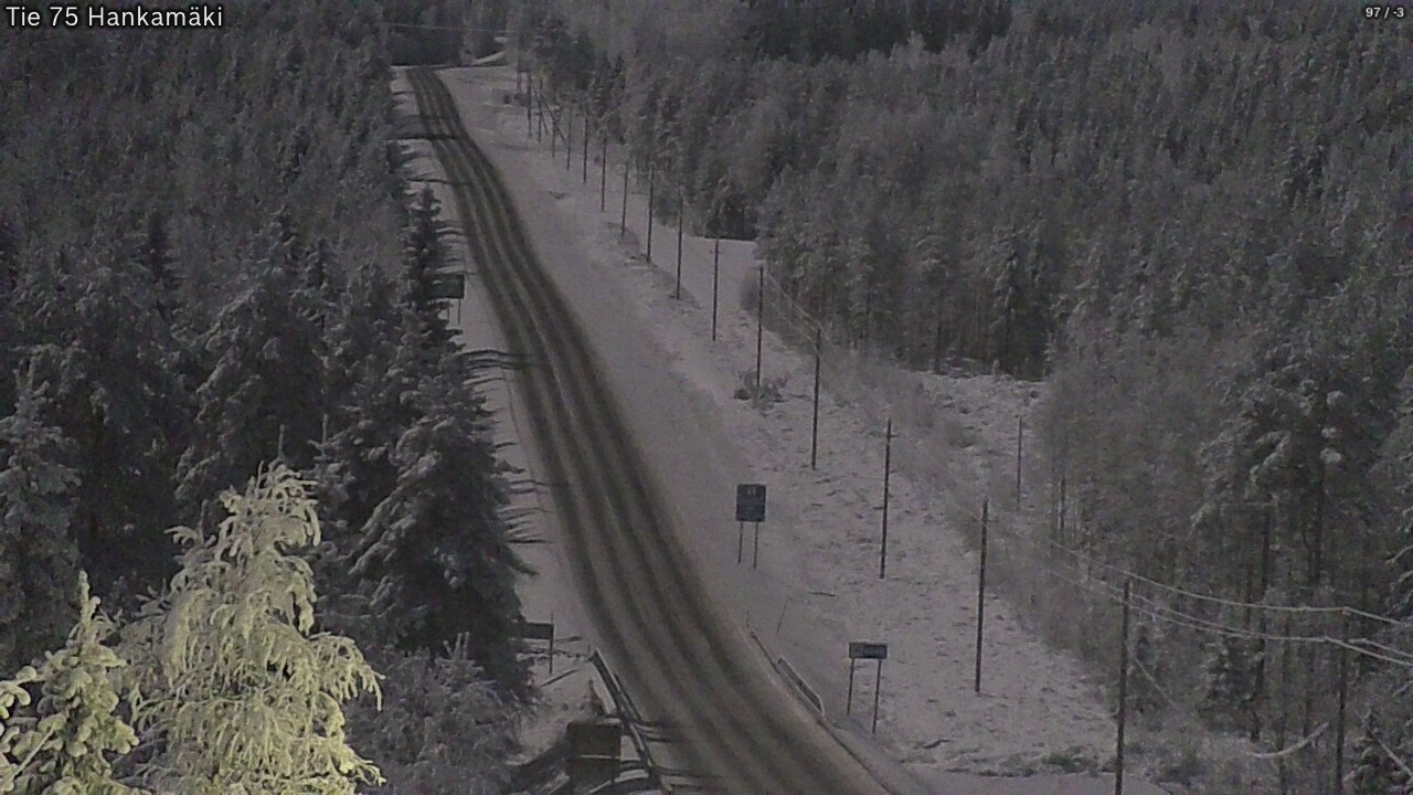 Weather Camera Image Väg 75 Rautavaara, Hankamäki, Rautavaara, Pohjois-Savo