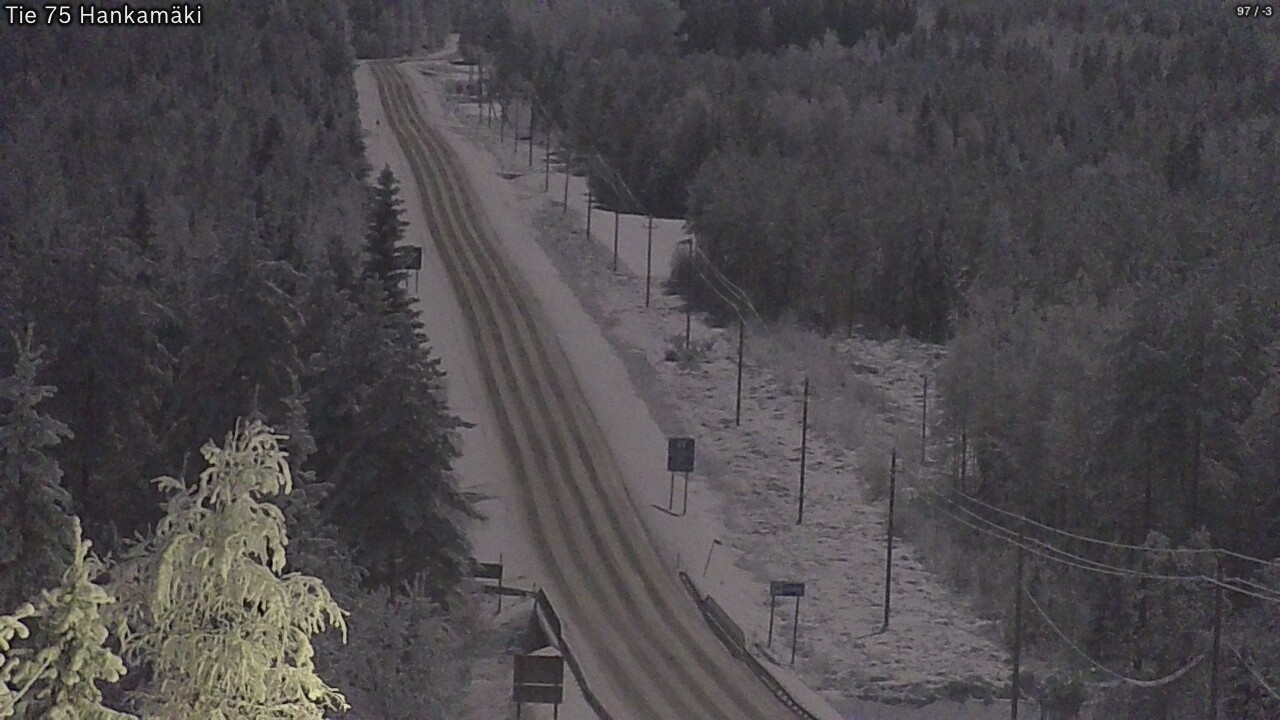 Weather Camera Image Väg 75 Rautavaara, Hankamäki, Rautavaara, Pohjois-Savo