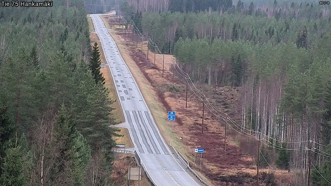 Weather Camera Image Väg 75 Rautavaara, Hankamäki, Rautavaara, Pohjois-Savo