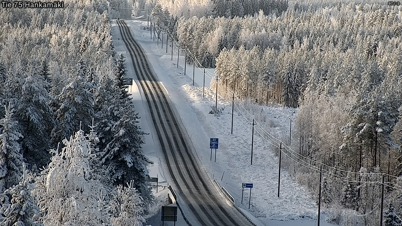 Weather Camera Image Väg 75 Rautavaara, Hankamäki, Rautavaara, Pohjois-Savo
