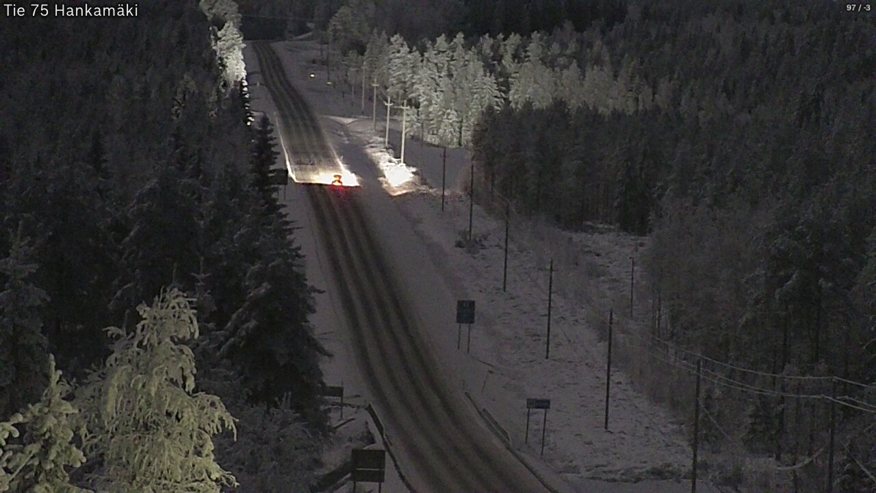 Weather Camera Image Väg 75 Rautavaara, Hankamäki, Rautavaara, Pohjois-Savo