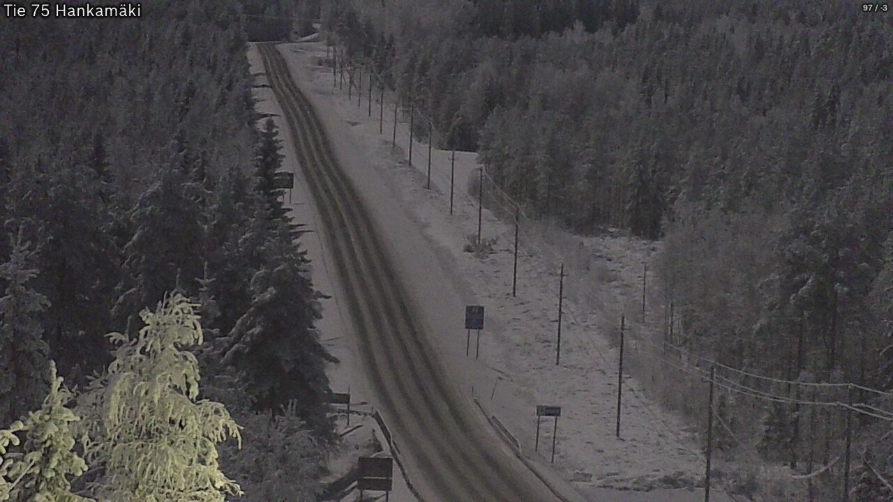 Weather Camera Image Väg 75 Rautavaara, Hankamäki, Rautavaara, Pohjois-Savo