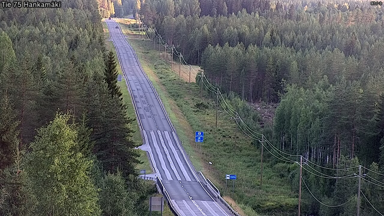 Kelikamerat Kuva Tie 75 Rautavaara, Hankamäki, Rautavaara, Pohjois-Savo