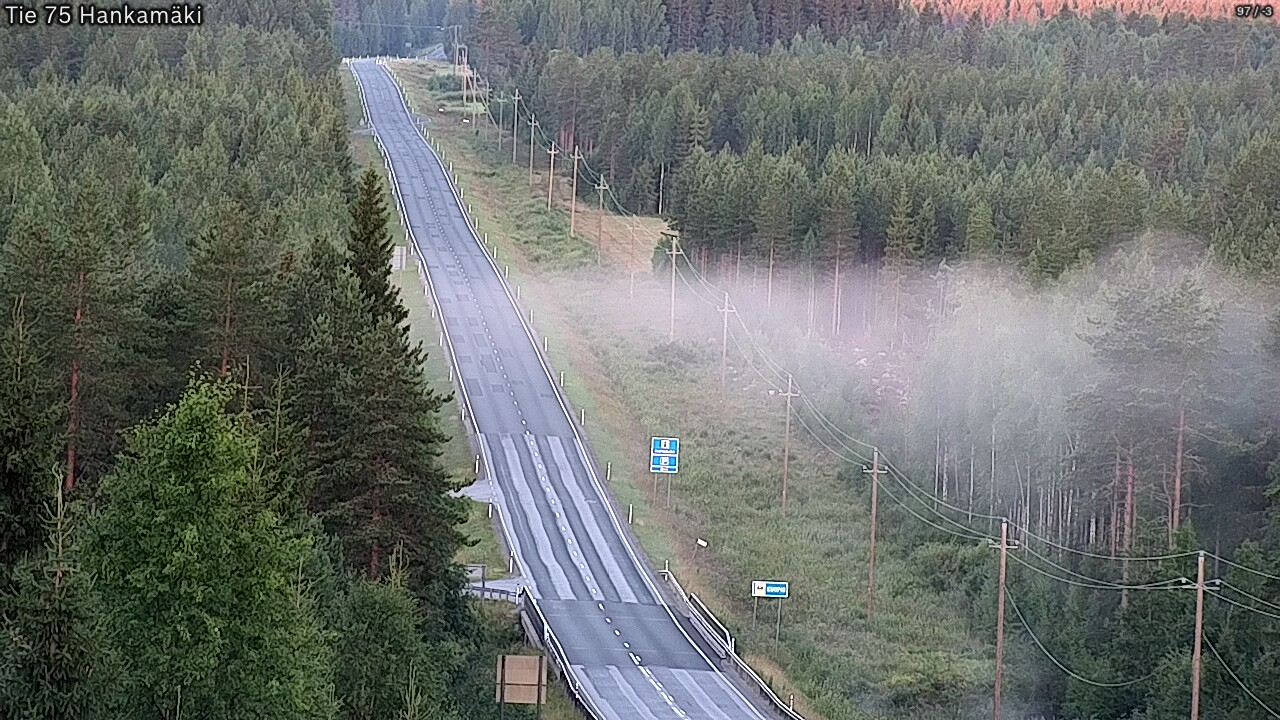 Kelikamerat Kuva Tie 75 Rautavaara, Hankamäki, Rautavaara, Pohjois-Savo