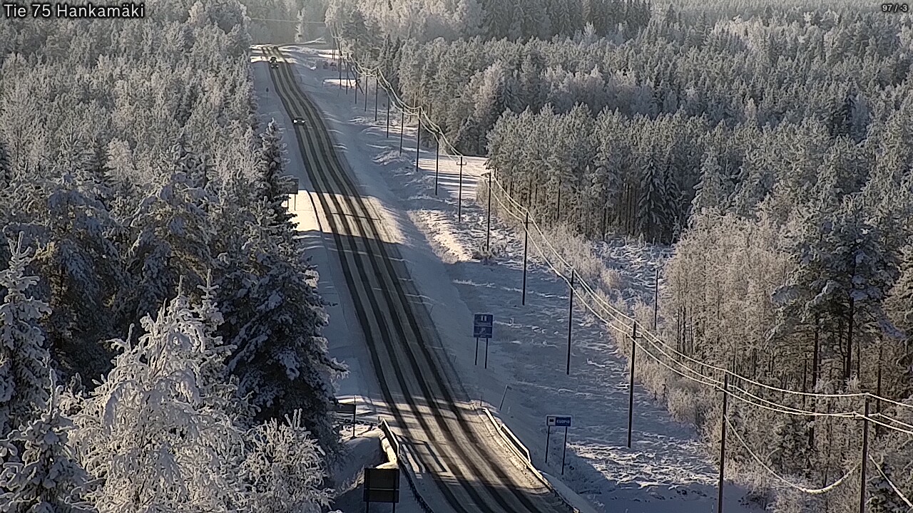 Weather Camera Image Väg 75 Rautavaara, Hankamäki, Rautavaara, Pohjois-Savo