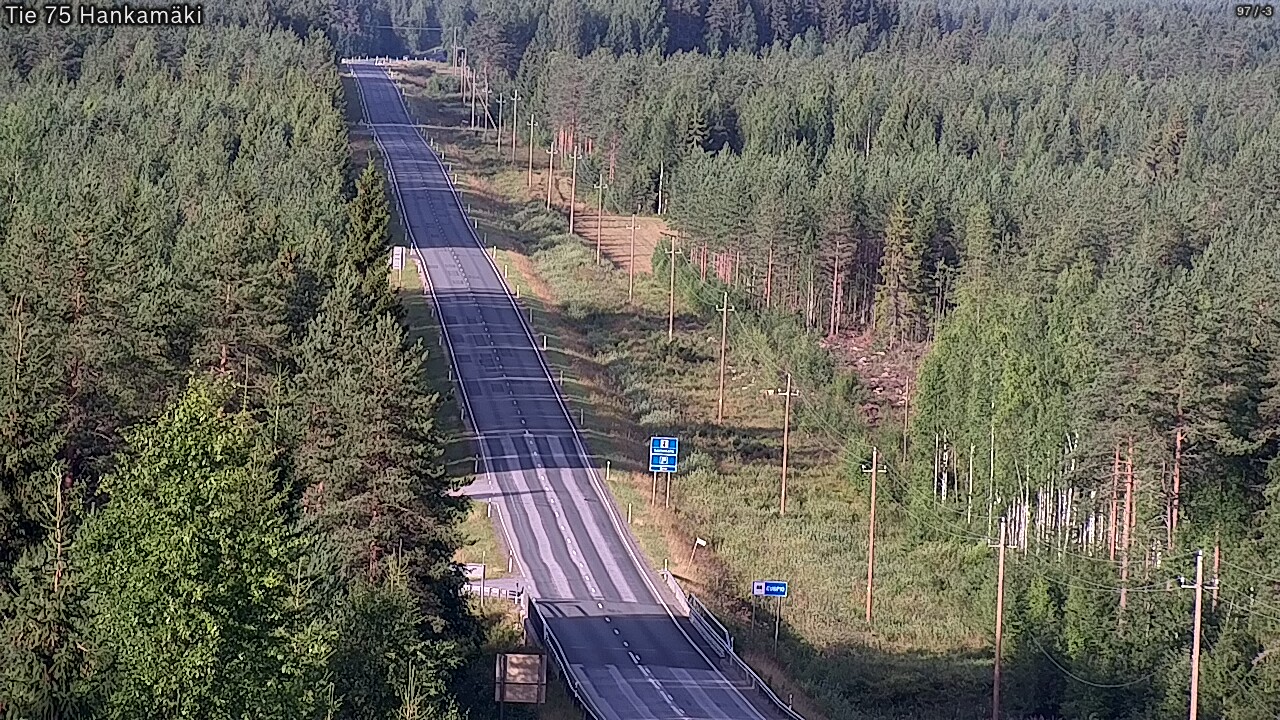 Weather Camera Image Road 75 Rautavaara, Hankamäki, Rautavaara, Pohjois-Savo