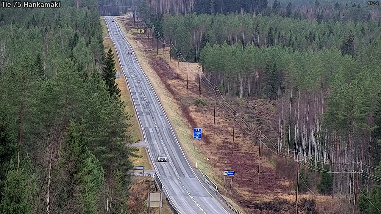 Weather Camera Image Väg 75 Rautavaara, Hankamäki, Rautavaara, Pohjois-Savo