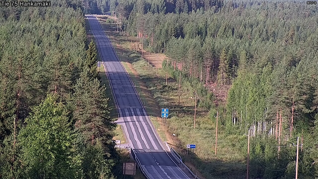 Weather Camera Image Road 75 Rautavaara, Hankamäki, Rautavaara, Pohjois-Savo