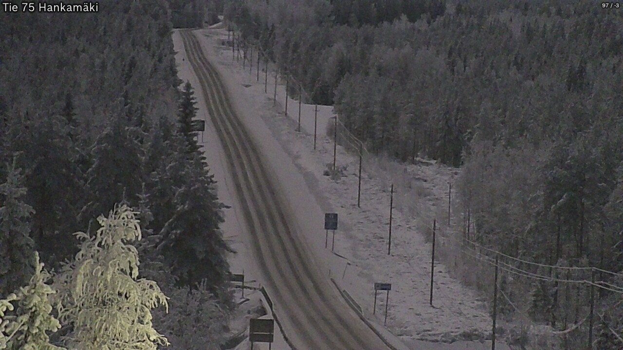 Weather Camera Image Väg 75 Rautavaara, Hankamäki, Rautavaara, Pohjois-Savo