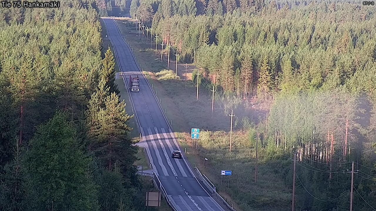 Kelikamerat Kuva Tie 75 Rautavaara, Hankamäki, Rautavaara, Pohjois-Savo