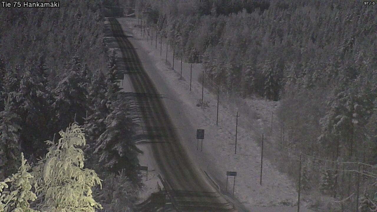 Weather Camera Image Väg 75 Rautavaara, Hankamäki, Rautavaara, Pohjois-Savo