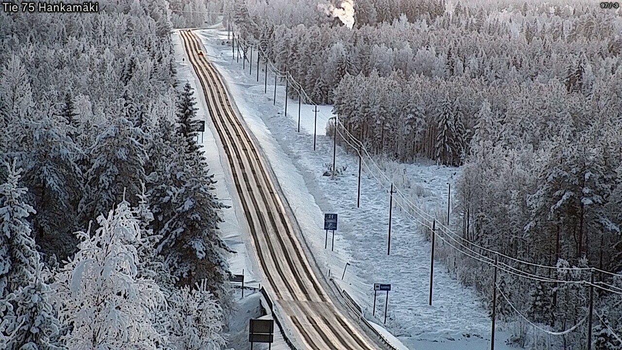 Weather Camera Image Väg 75 Rautavaara, Hankamäki, Rautavaara, Pohjois-Savo