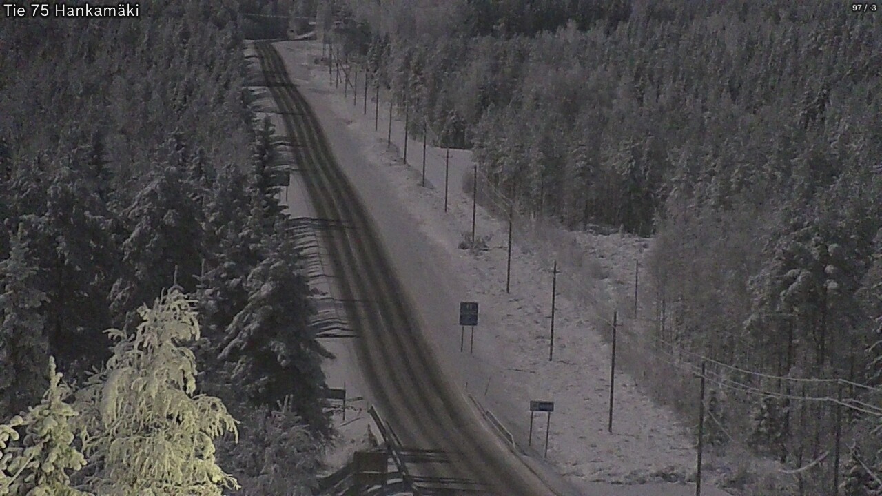 Weather Camera Image Väg 75 Rautavaara, Hankamäki, Rautavaara, Pohjois-Savo
