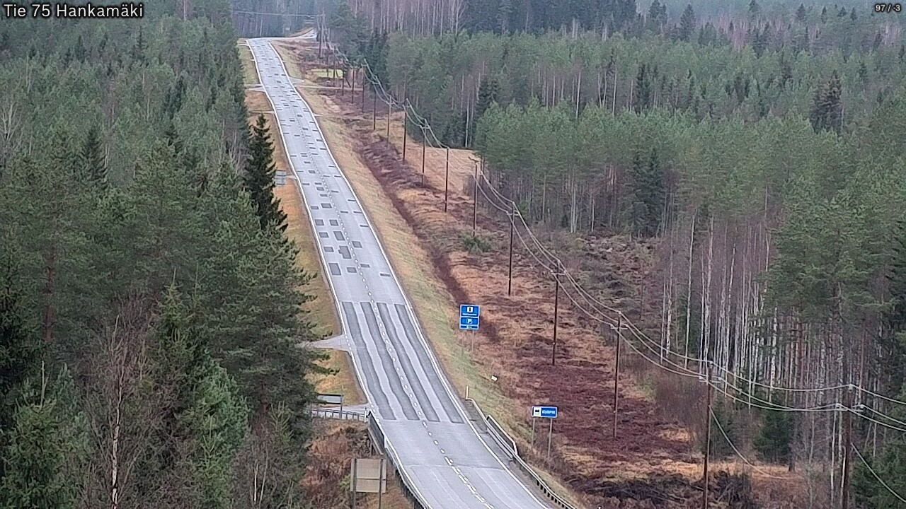 Weather Camera Image Väg 75 Rautavaara, Hankamäki, Rautavaara, Pohjois-Savo