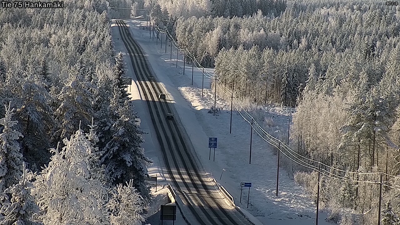 Weather Camera Image Väg 75 Rautavaara, Hankamäki, Rautavaara, Pohjois-Savo
