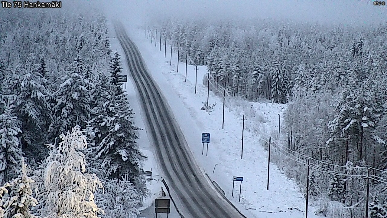 Weather Camera Image Väg 75 Rautavaara, Hankamäki, Rautavaara, Pohjois-Savo
