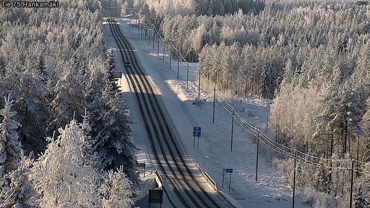Weather Camera Image Väg 75 Rautavaara, Hankamäki, Rautavaara, Pohjois-Savo