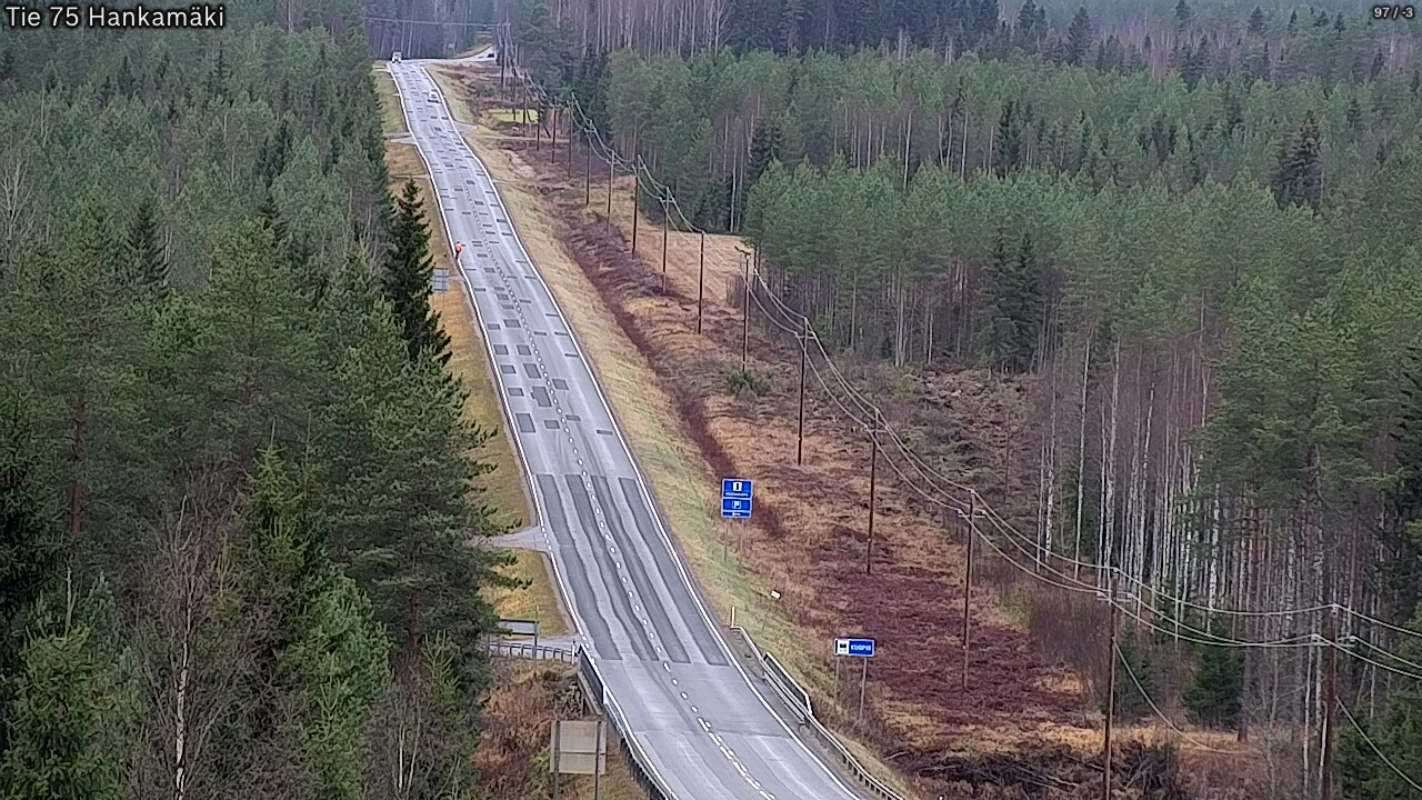 Weather Camera Image Väg 75 Rautavaara, Hankamäki, Rautavaara, Pohjois-Savo