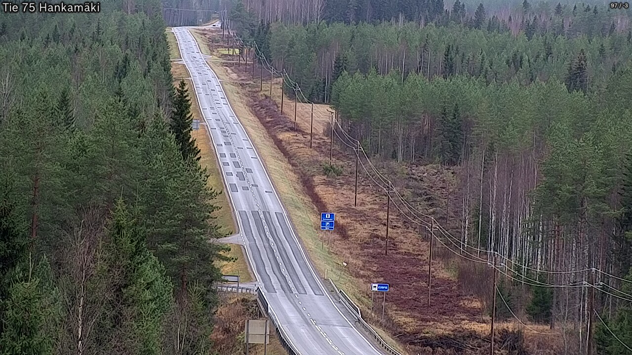 Weather Camera Image Väg 75 Rautavaara, Hankamäki, Rautavaara, Pohjois-Savo