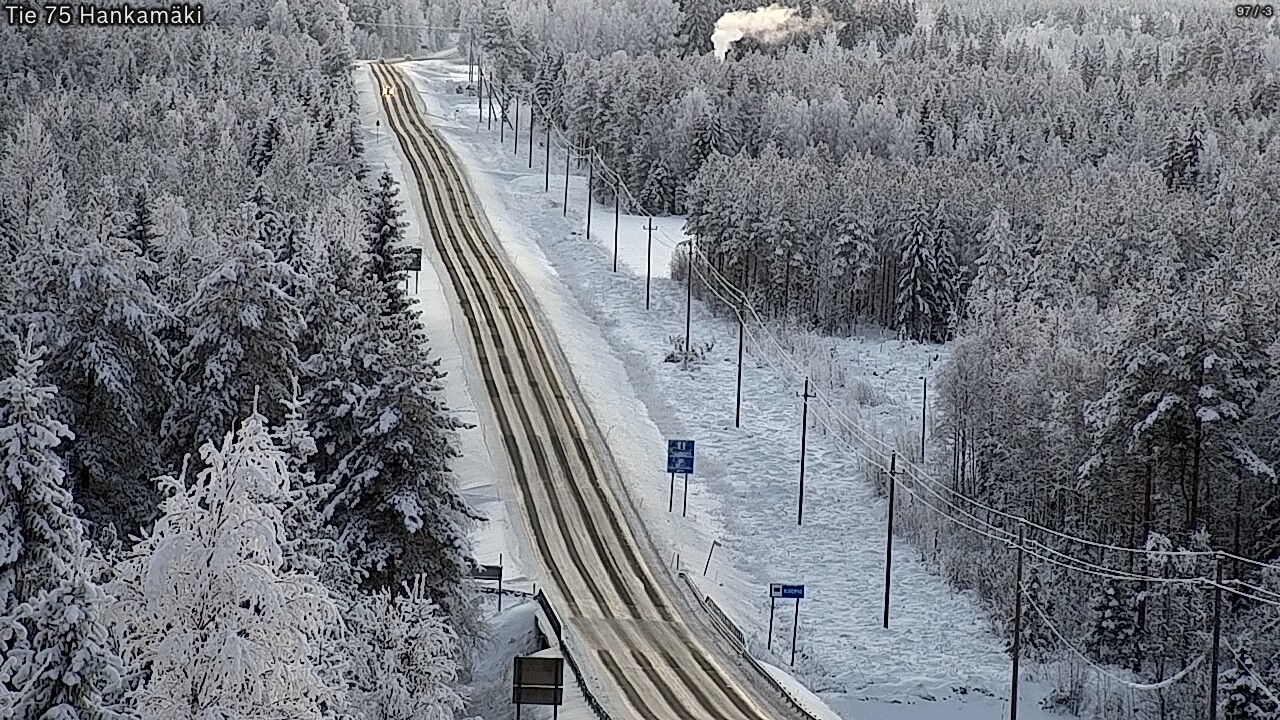 Weather Camera Image Väg 75 Rautavaara, Hankamäki, Rautavaara, Pohjois-Savo
