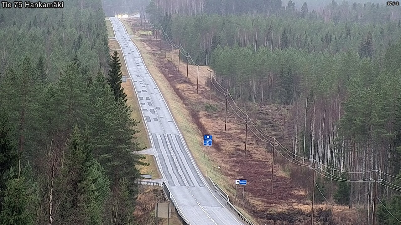 Weather Camera Image Väg 75 Rautavaara, Hankamäki, Rautavaara, Pohjois-Savo
