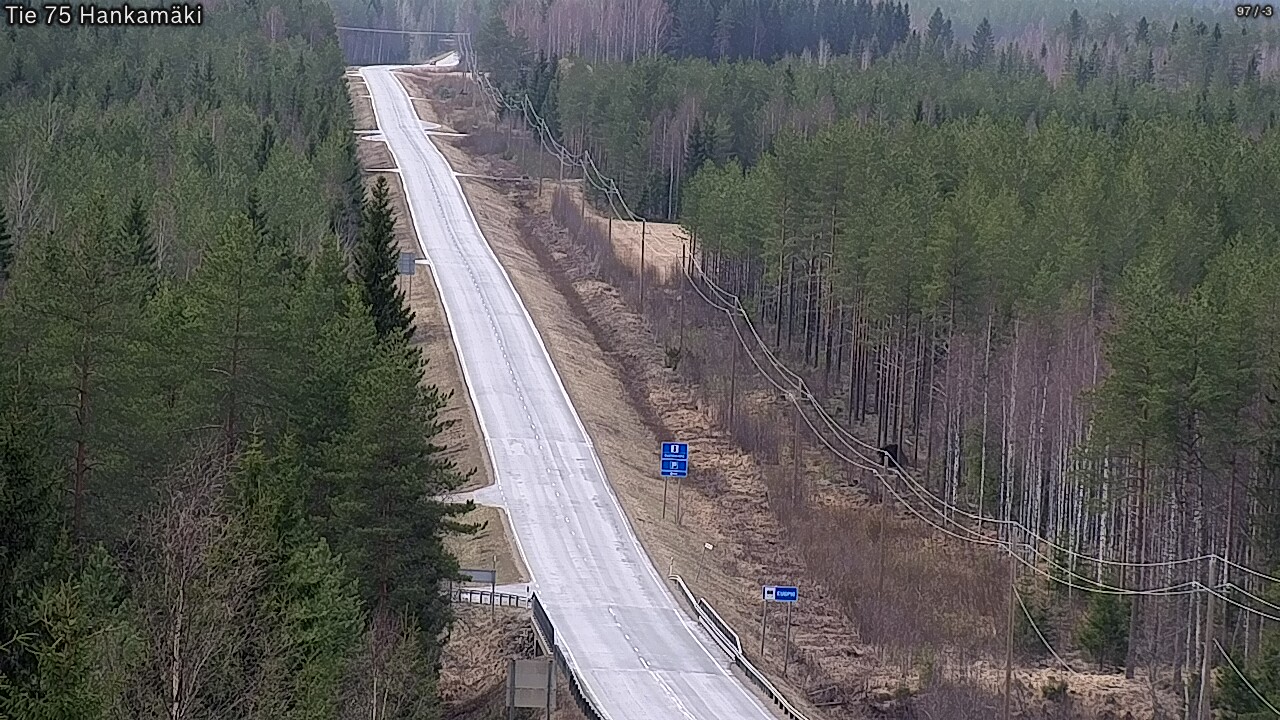 Weather Camera Image Road 75 Rautavaara, Hankamäki, Rautavaara, Pohjois-Savo