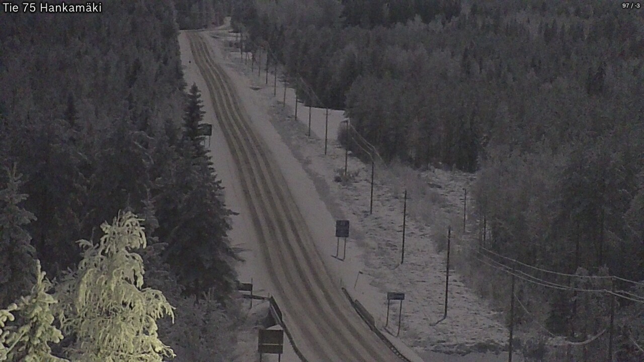 Weather Camera Image Väg 75 Rautavaara, Hankamäki, Rautavaara, Pohjois-Savo