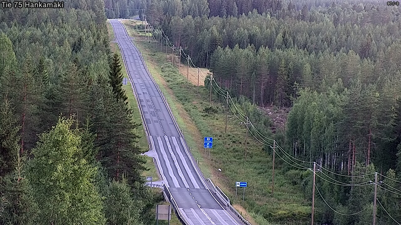 Kelikamerat Kuva Tie 75 Rautavaara, Hankamäki, Rautavaara, Pohjois-Savo