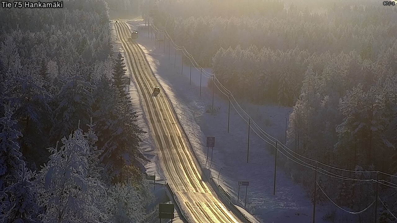 Weather Camera Image Väg 75 Rautavaara, Hankamäki, Rautavaara, Pohjois-Savo