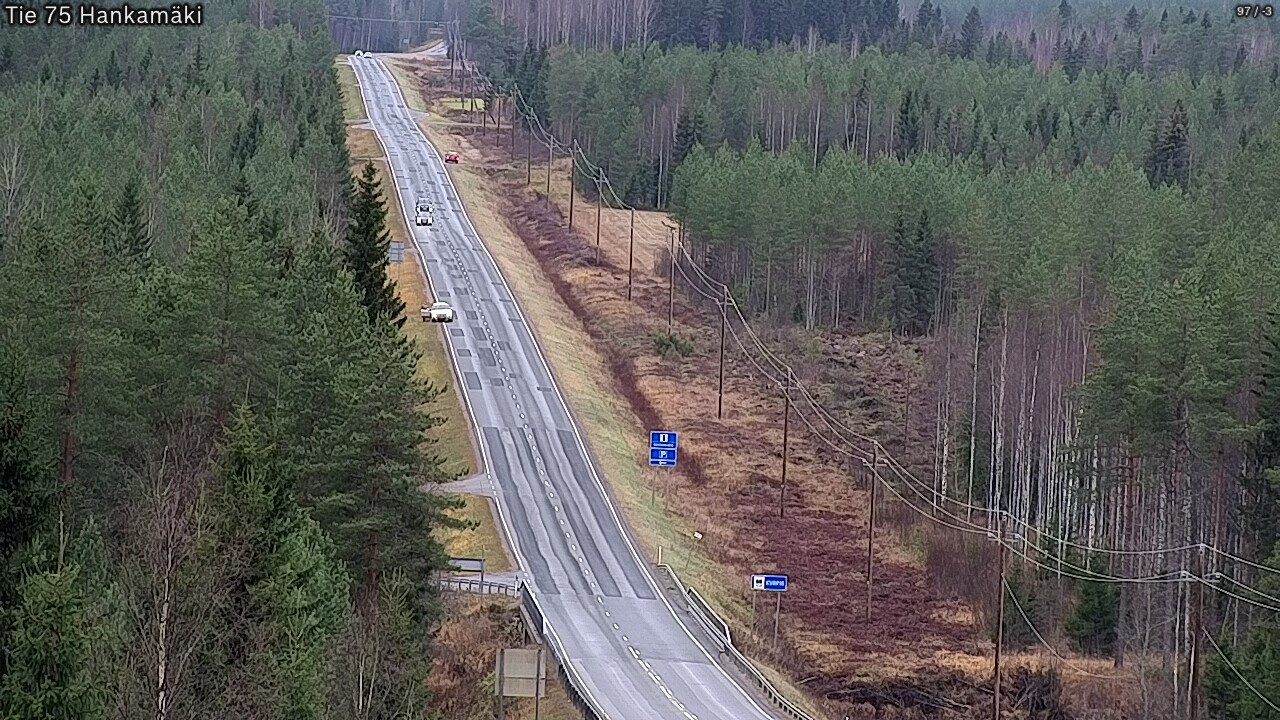 Weather Camera Image Väg 75 Rautavaara, Hankamäki, Rautavaara, Pohjois-Savo