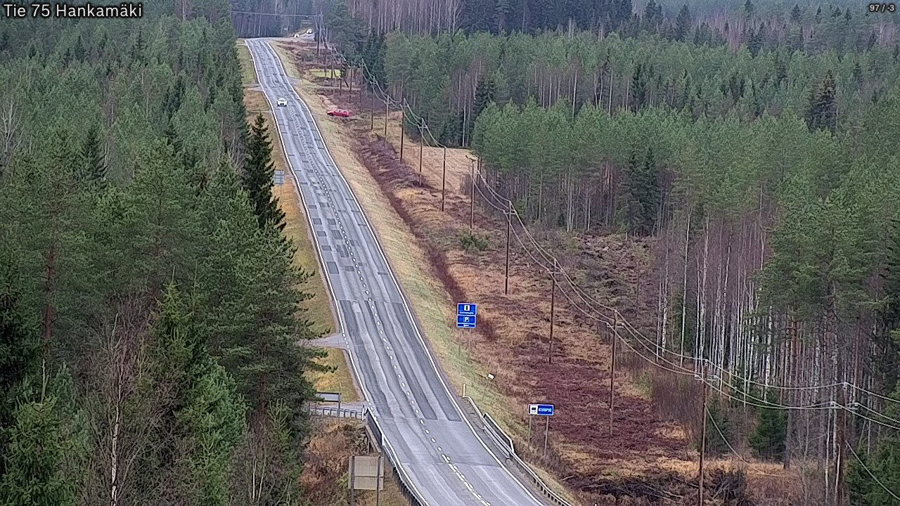 Weather Camera Image Väg 75 Rautavaara, Hankamäki, Rautavaara, Pohjois-Savo