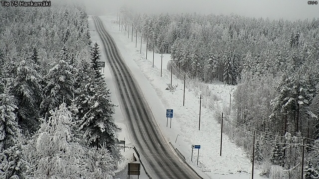 Weather Camera Image Väg 75 Rautavaara, Hankamäki, Rautavaara, Pohjois-Savo
