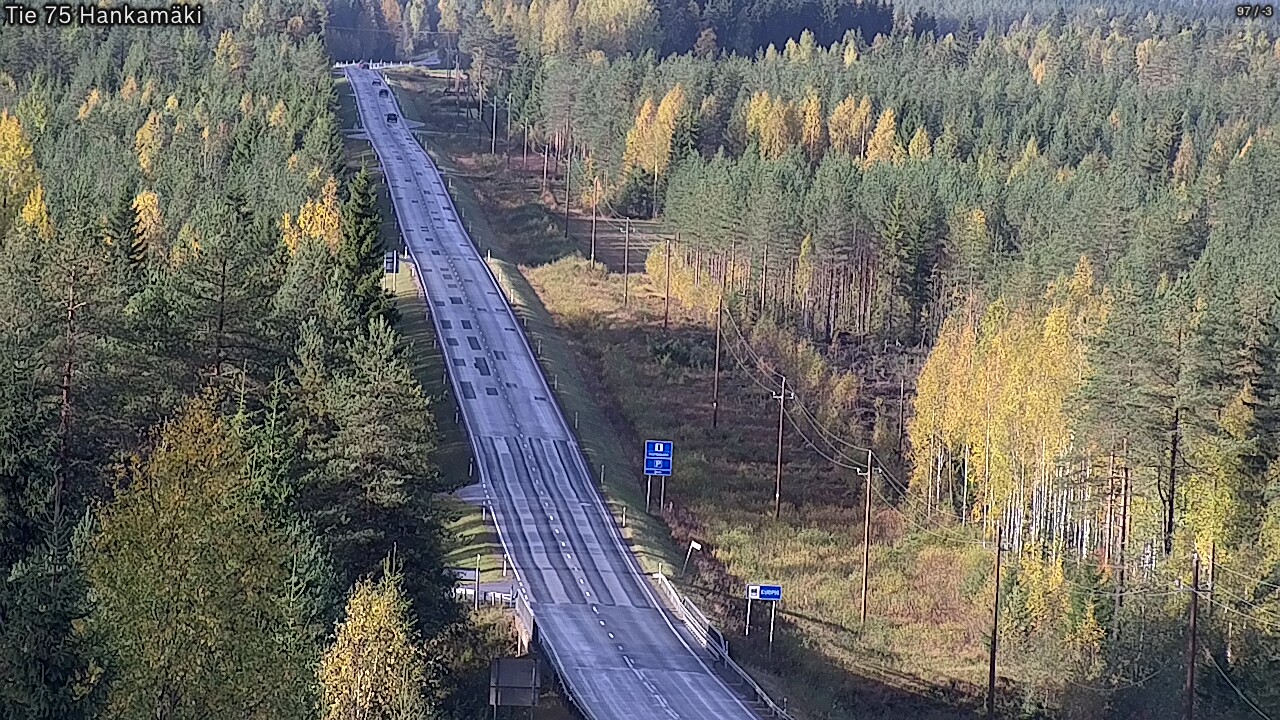 Weather Camera Image Road 75 Rautavaara, Hankamäki, Rautavaara, Pohjois-Savo