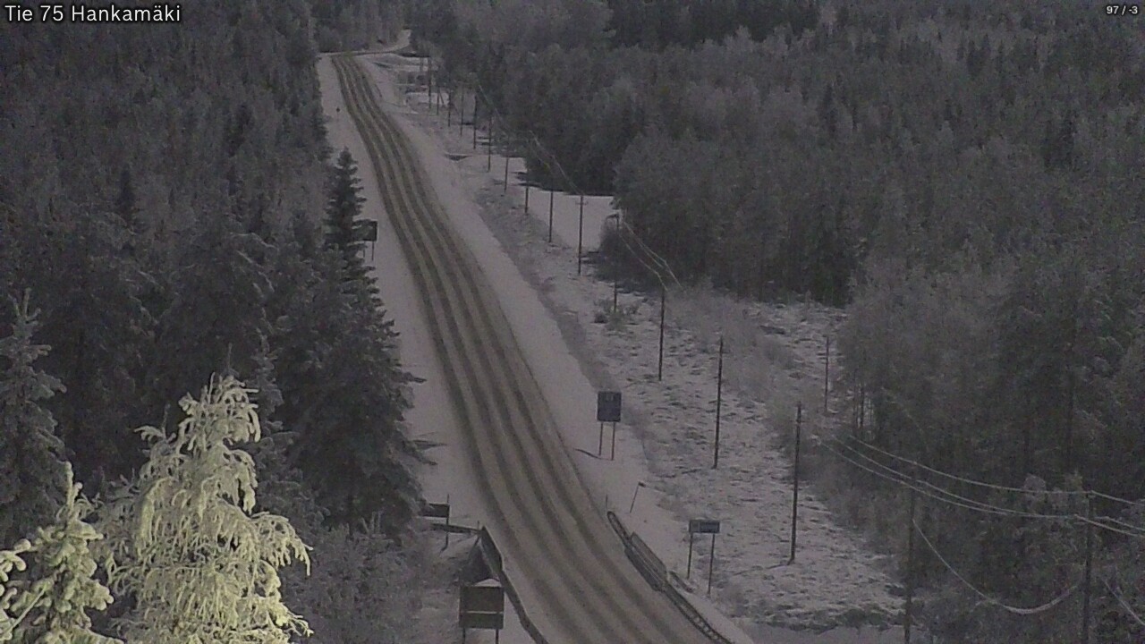 Weather Camera Image Väg 75 Rautavaara, Hankamäki, Rautavaara, Pohjois-Savo