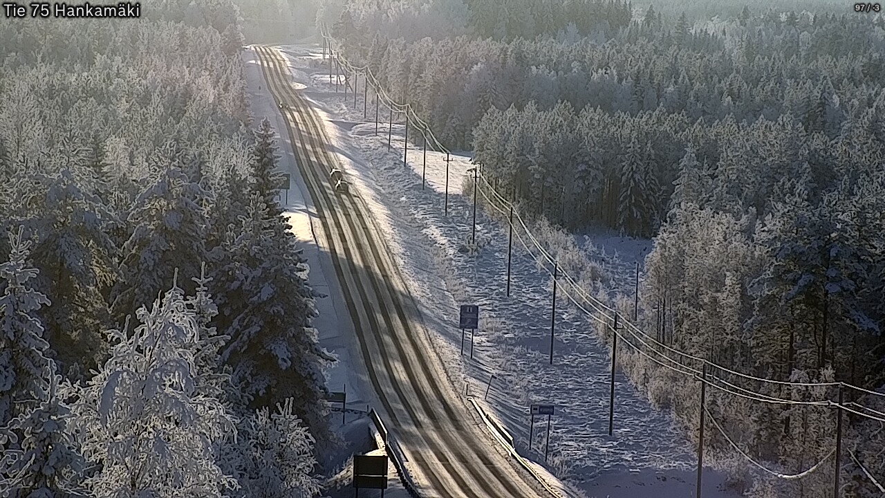 Weather Camera Image Väg 75 Rautavaara, Hankamäki, Rautavaara, Pohjois-Savo