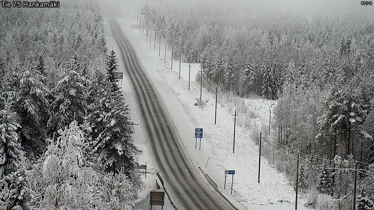 Weather Camera Image Väg 75 Rautavaara, Hankamäki, Rautavaara, Pohjois-Savo