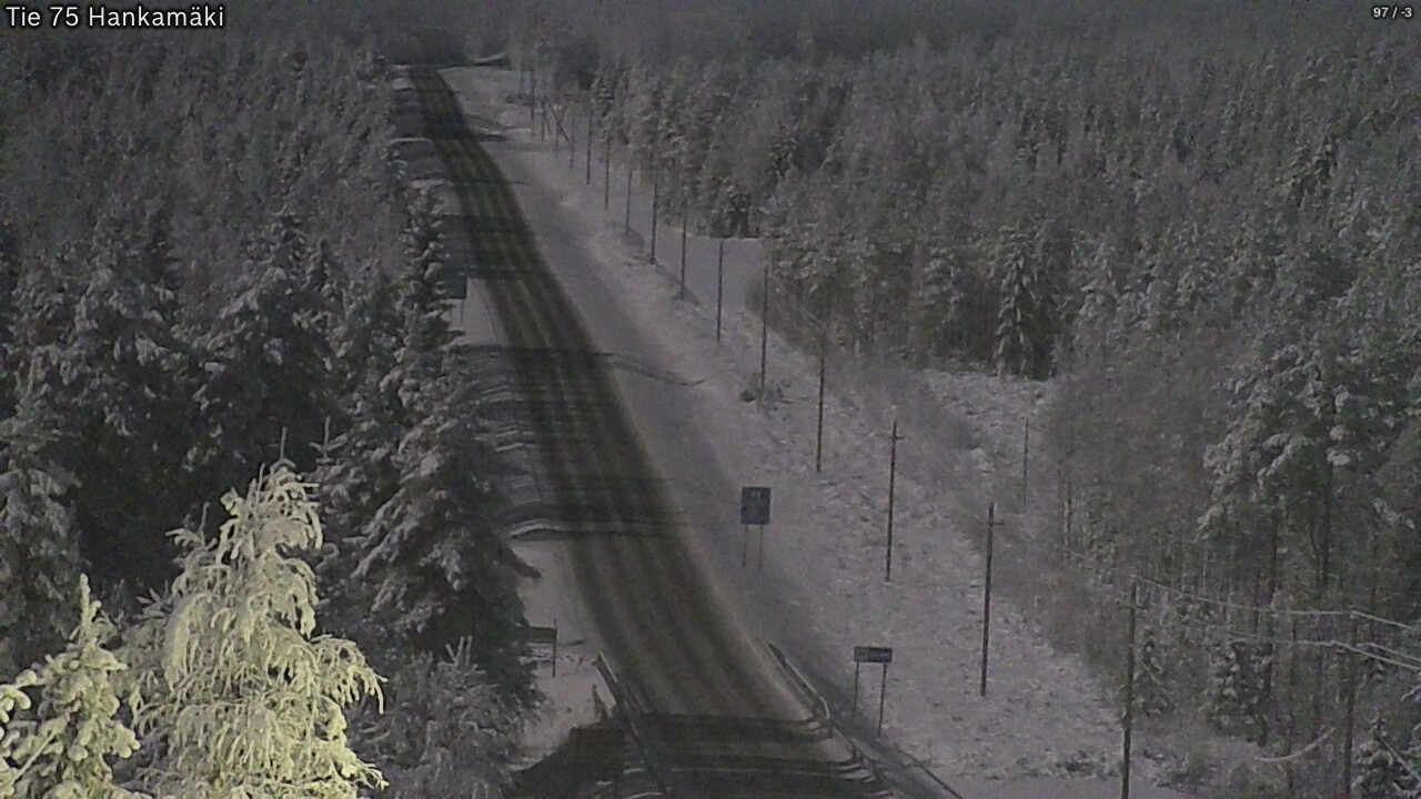 Weather Camera Image Väg 75 Rautavaara, Hankamäki, Rautavaara, Pohjois-Savo