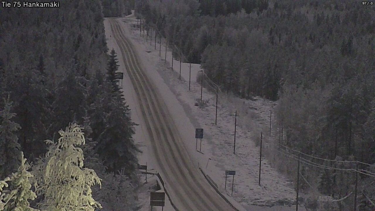 Weather Camera Image Väg 75 Rautavaara, Hankamäki, Rautavaara, Pohjois-Savo