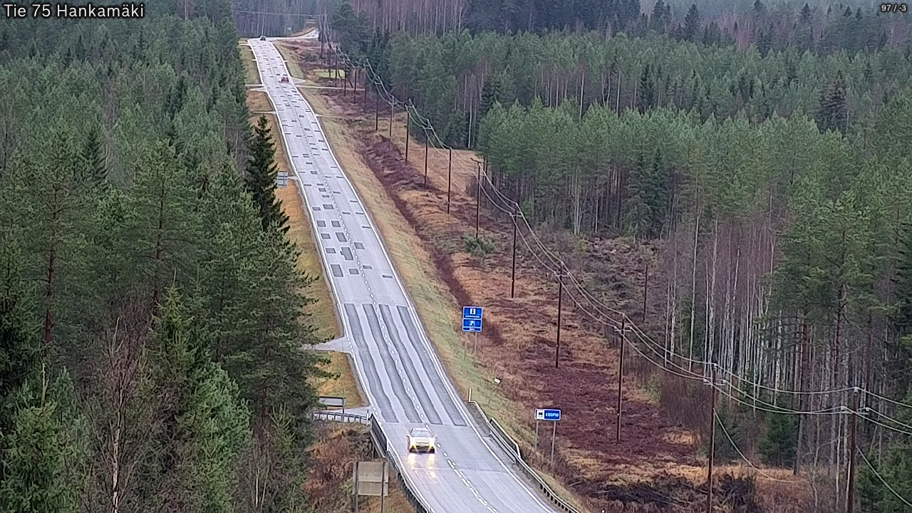 Weather Camera Image Väg 75 Rautavaara, Hankamäki, Rautavaara, Pohjois-Savo