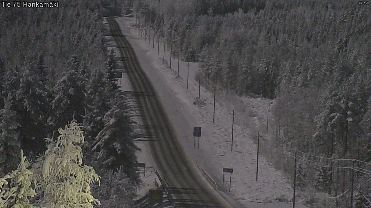 Weather Camera Image Väg 75 Rautavaara, Hankamäki, Rautavaara, Pohjois-Savo