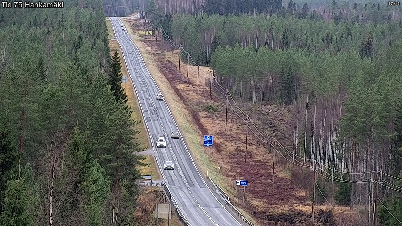 Weather Camera Image Väg 75 Rautavaara, Hankamäki, Rautavaara, Pohjois-Savo