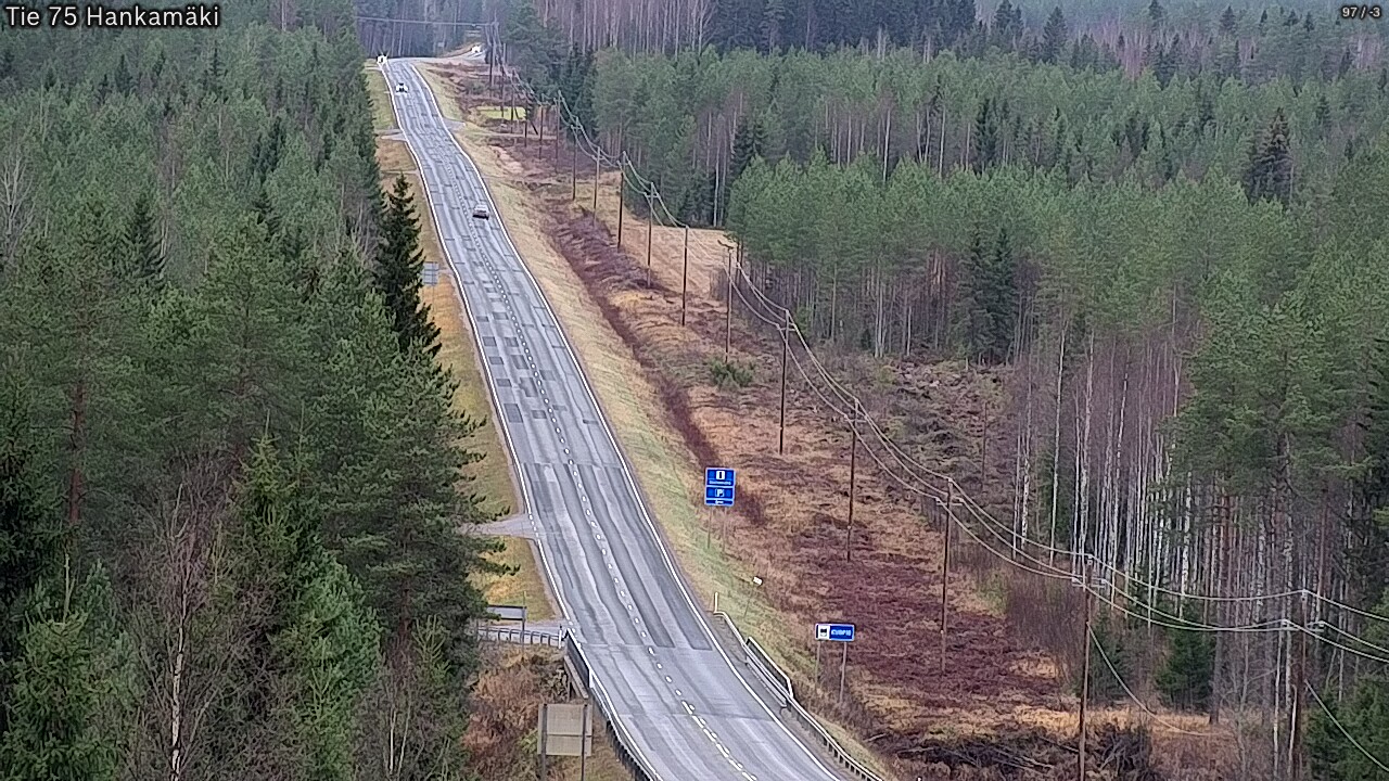 Weather Camera Image Väg 75 Rautavaara, Hankamäki, Rautavaara, Pohjois-Savo