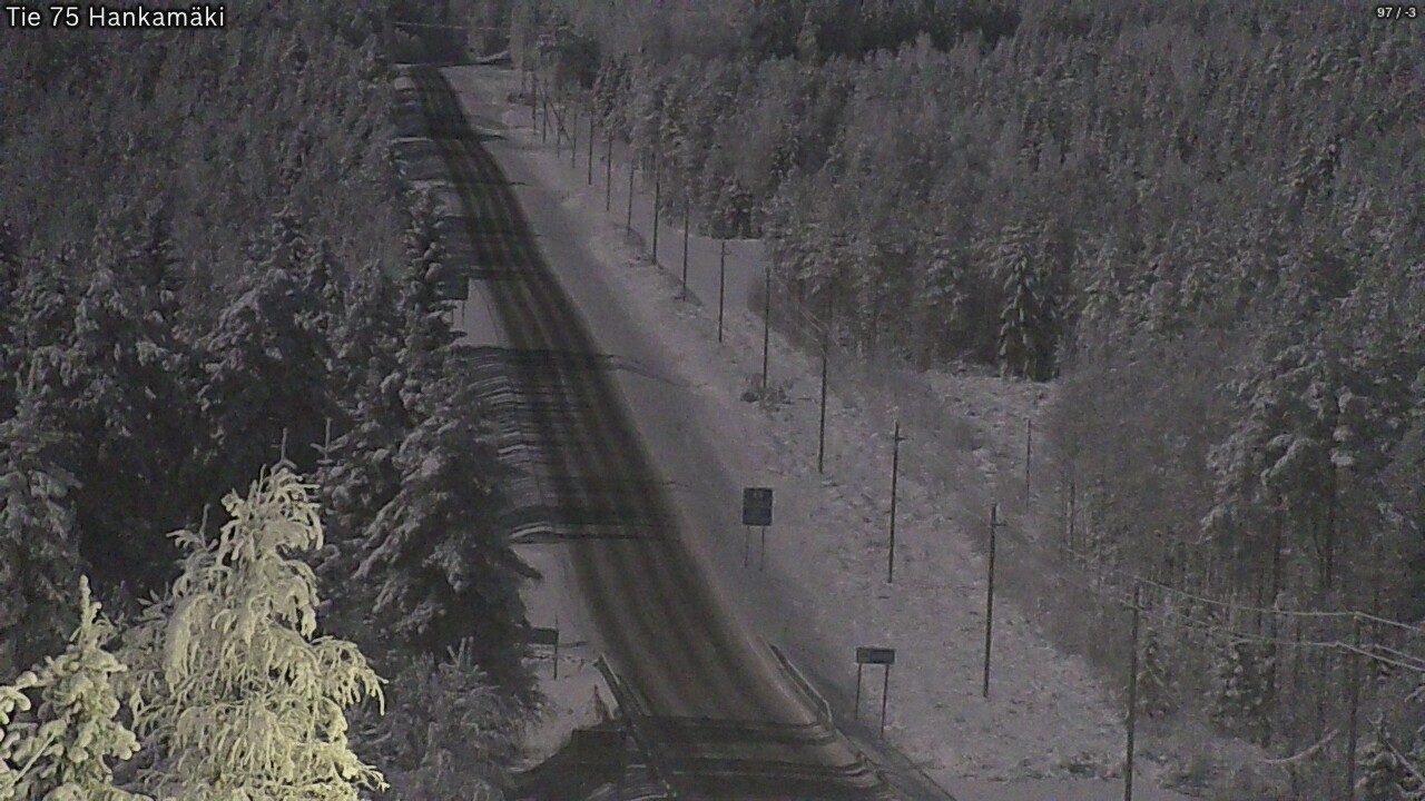 Weather Camera Image Väg 75 Rautavaara, Hankamäki, Rautavaara, Pohjois-Savo