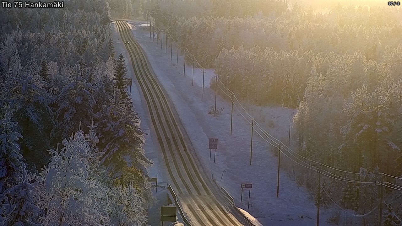 Weather Camera Image Väg 75 Rautavaara, Hankamäki, Rautavaara, Pohjois-Savo